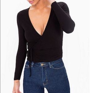 American Apparel Wrap Top